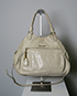 Nappa Charm Satchel, front view